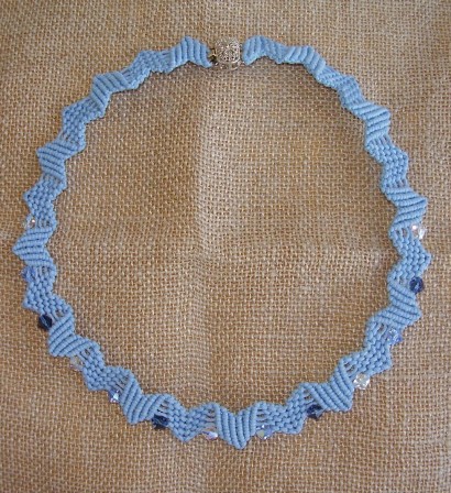 Bijoux: Girocollo azzurro, realizzato da Medi Cristina