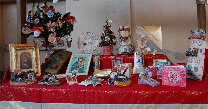 Natale 2010: Stand creazioni natalizie realizzate da Pogliani Marita