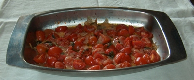 Ricetta: Spaghetti al forno con pomodorini e scaglie di parmigiano